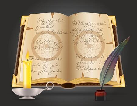 Magic objects for witchcraft vector