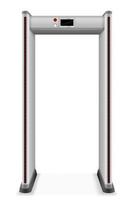 Metal detector frame vector