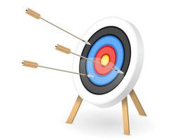 Target with arrows vector