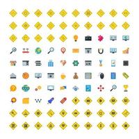 Icon Set Of Search Engine Optimization For Personal And Commercial Use. vector