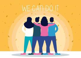 We can do it message with people together vector