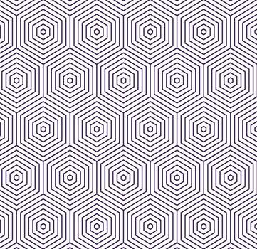 Blue hexagon and pattern background design vector