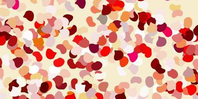 Light red pattern with abstract shapes. vector