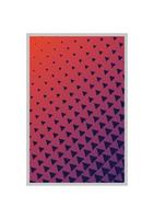 Pink with purple gradient and triangle pattern background vector