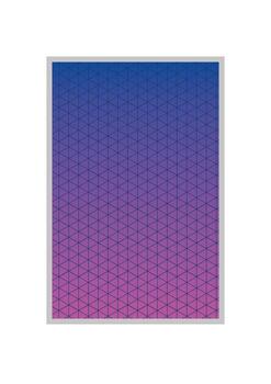 Blue with purple gradient and pattern background frame vector