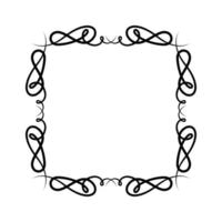 Isolated black ornament frame design vector