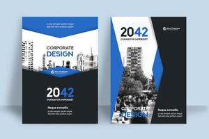 City Background Business Book Cover Design Template vector