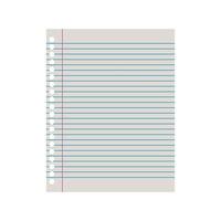 Sheet of paper on white background vector