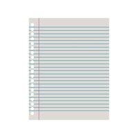 Sheet of paper on white background vector