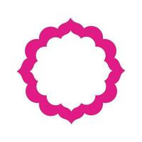 Colorful flower of the India icon vector