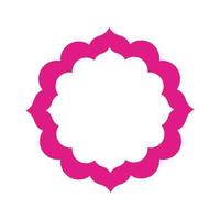 Colorful flower of the India icon vector