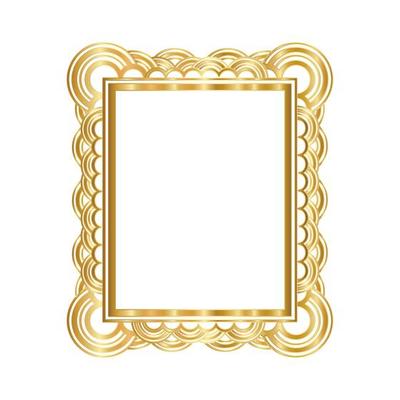 Modern gold frame design
