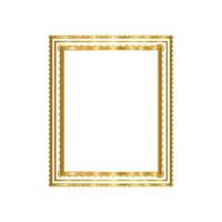 Modern gold frame design vector