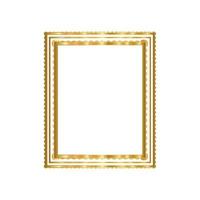 Modern gold frame design vector