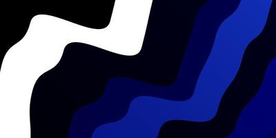 Dark BLUE pattern with curves. vector