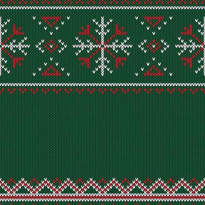 Christmas knitted pattern