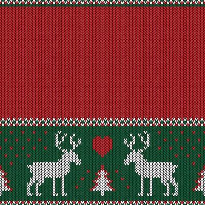Christmas knitted pattern