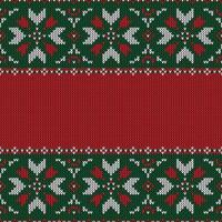 Christmas knitted pattern