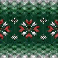 Christmas knitted pattern vector