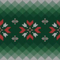 Christmas knitted pattern vector