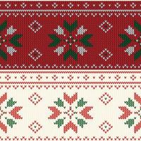 Christmas knitted pattern
