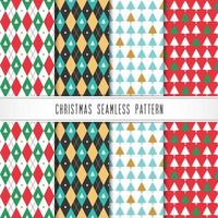 Seamless minimal Christmas patterns with trees