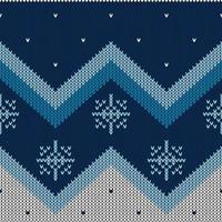 Christmas abstract knitted pattern vector