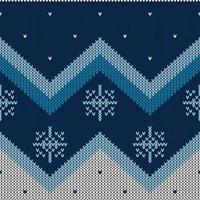 Christmas abstract knitted pattern vector