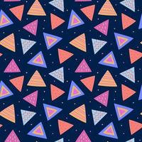 Seamless geometric pattern with triangles vector