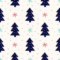 Christmas tree seamless pattern vector