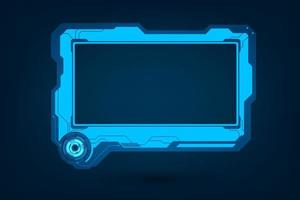 Futuristic user screen control interface set vector