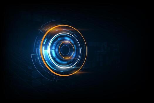 Abstract futuristic circuit technology background vector