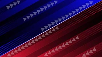 Abstract red and blue futuristic speed design with arrow vector