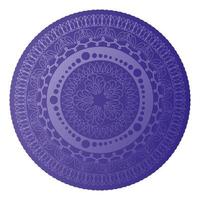 Mandala of color light purple vector