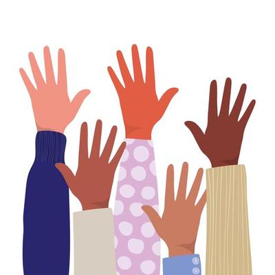 Free hands up - Vector Art Free hands up - Vector Art