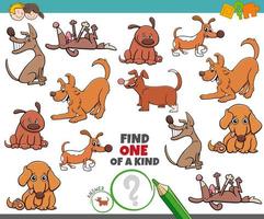 One of a kind task for kids vector