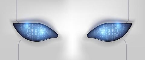 robot eye blue