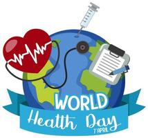 World health day logo vector