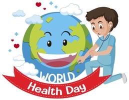 World health day logo vector