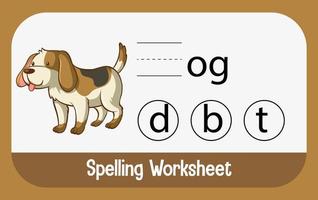 Find missing letter with dog vector