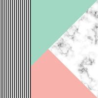 Marble texture design with geometric shapes vector