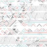 Marble texture design with white geometric lines vector