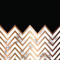 Marble texture design with golden geometric lines vector