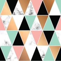 Marble texture design with geometric shapes vector