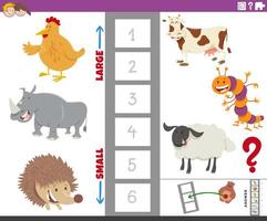 Educational task with animal species