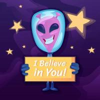 I believe in you social media post vector