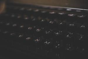 Close-up of a vintage typewriter photo