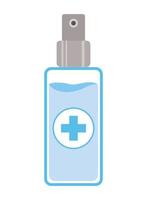 Isolated alcohol spray bottle dispenser design vector