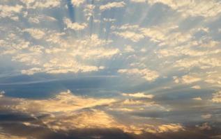 Clouds at sunset photo