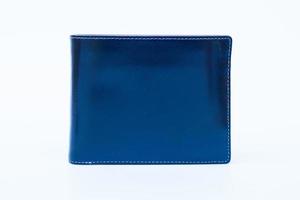 Blue leather wallet photo